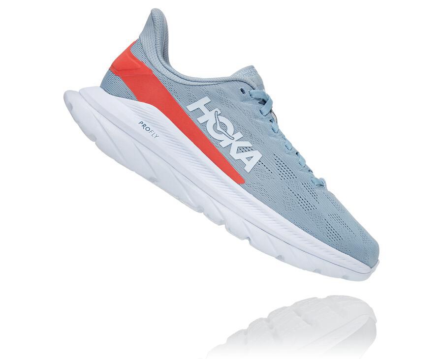 Hoka One One Mach 4 Löparskor Dam - Blå/Vita - LCFAR-6872